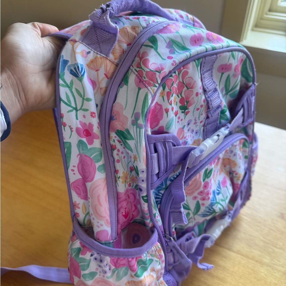 Pottery Barn Kids Backpack, Mackenzie Lavender Floral Blooms